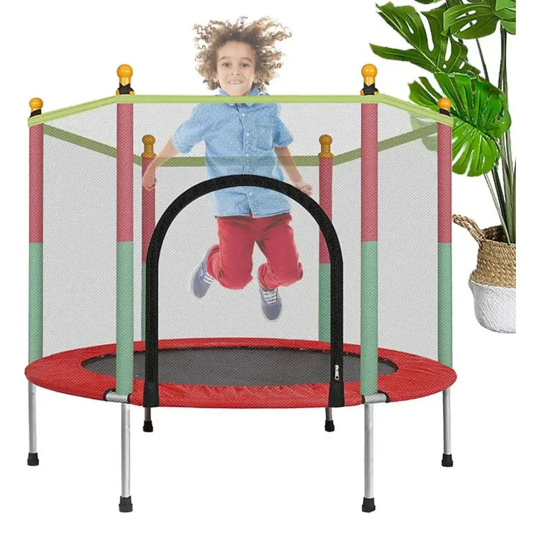 Cama Elástica Infantil Con Red Protectora (ENVÍO GRATIS)