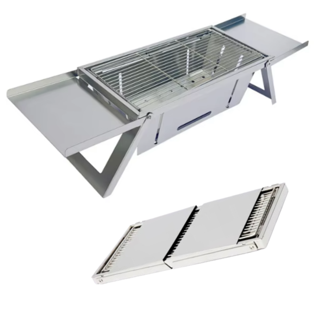 Parrilla Portátil Plegable de Acero Inoxidable (ENVÍO GRATIS)