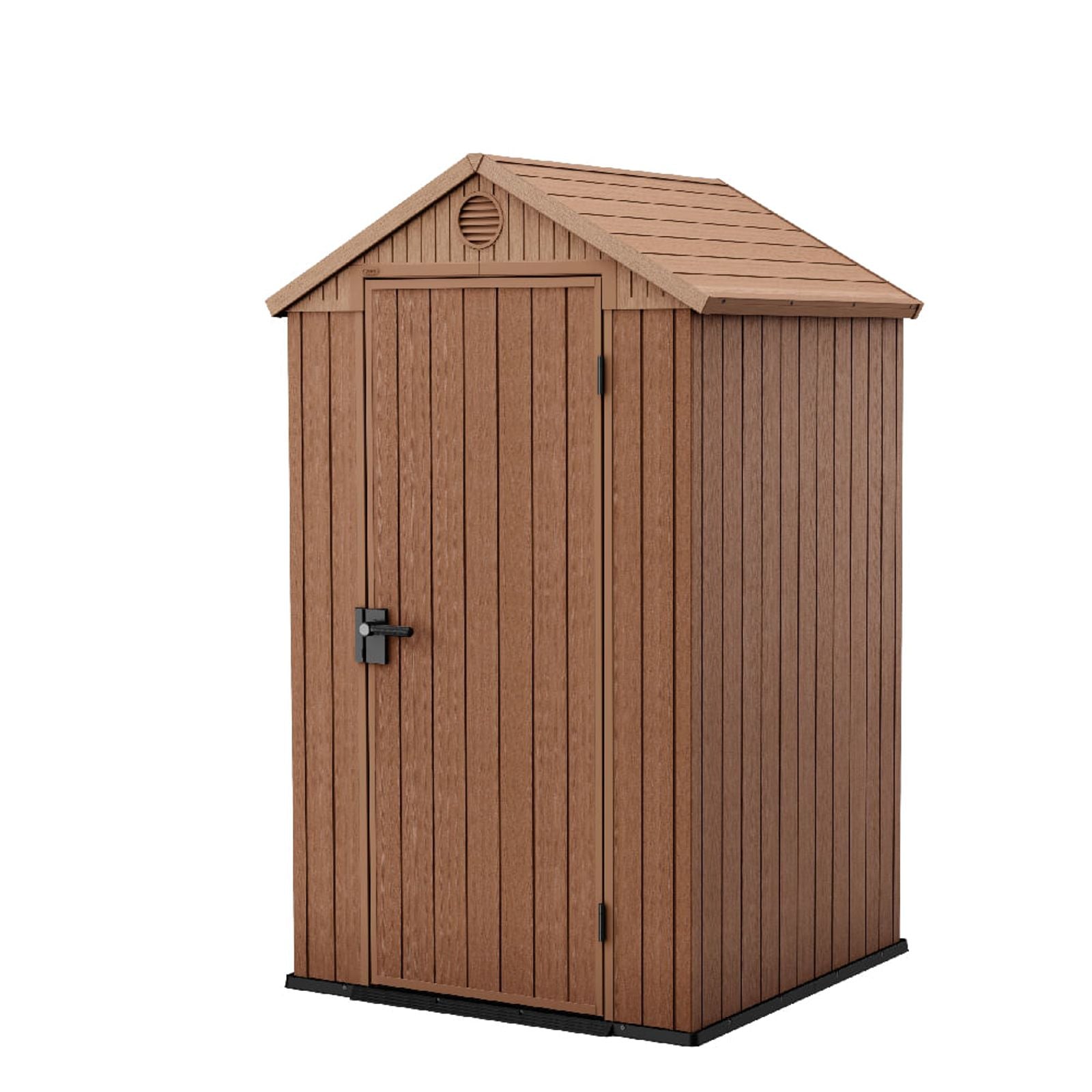 Bodega de Jardín Resina Marrón Mate 125x205 Cm