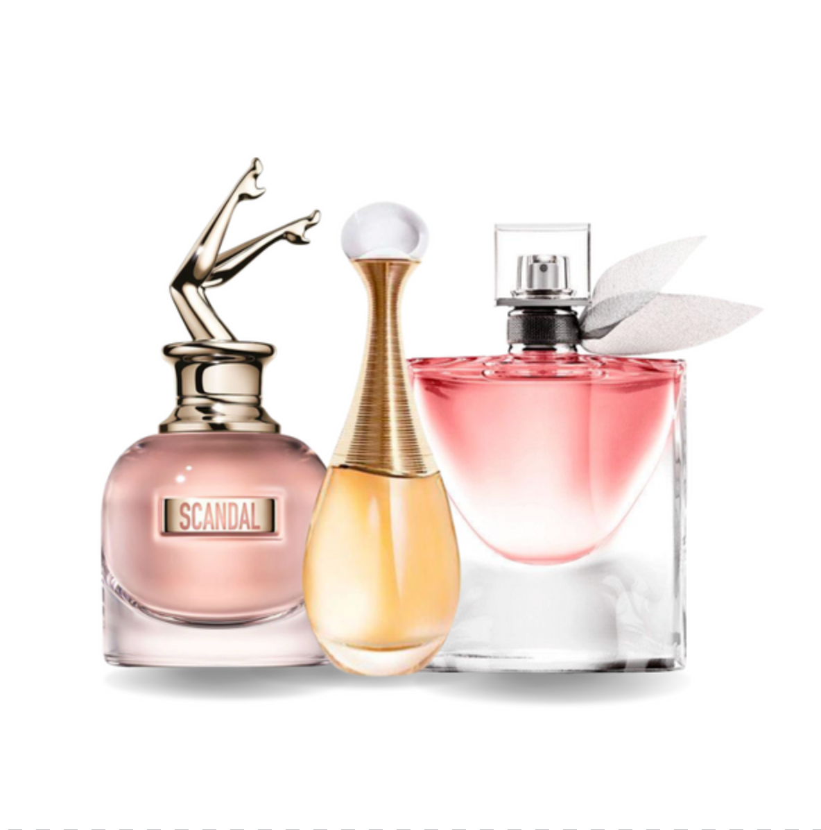 Set 3 Perfumes 212 VIP Rosé, La Vie Est Belle & J’adore 100ml