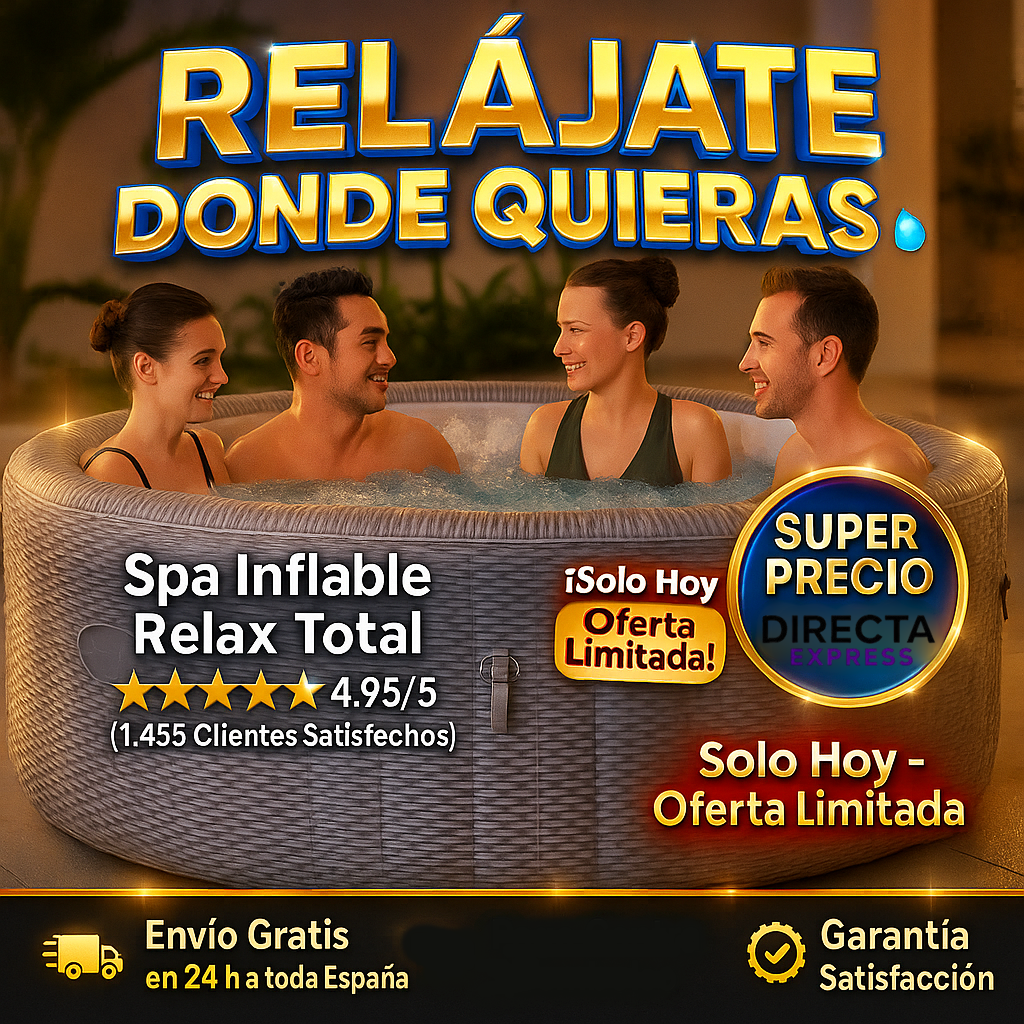 Tus Reuniones En Casa Acaban De Dar Un Giro Increíble Con Este Spa Jacuzzi Para 4 Personas