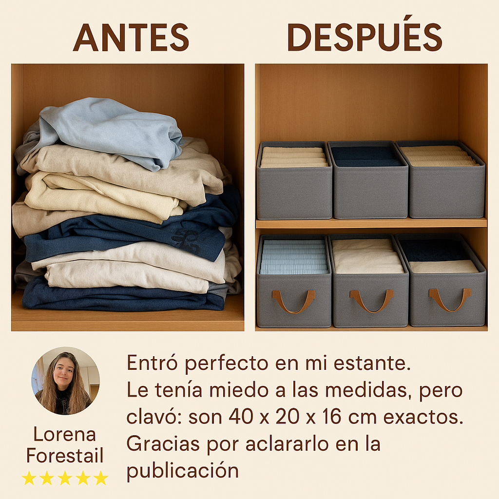 Organizadores de Ropa Plegables (Comprá 1 y lleváte 3)