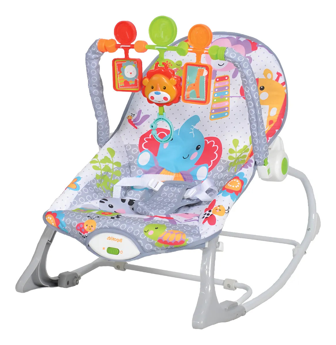 Silla Mecedora Para Bebé Eléctrica Animales Celeste (ENVÍO GRATIS)