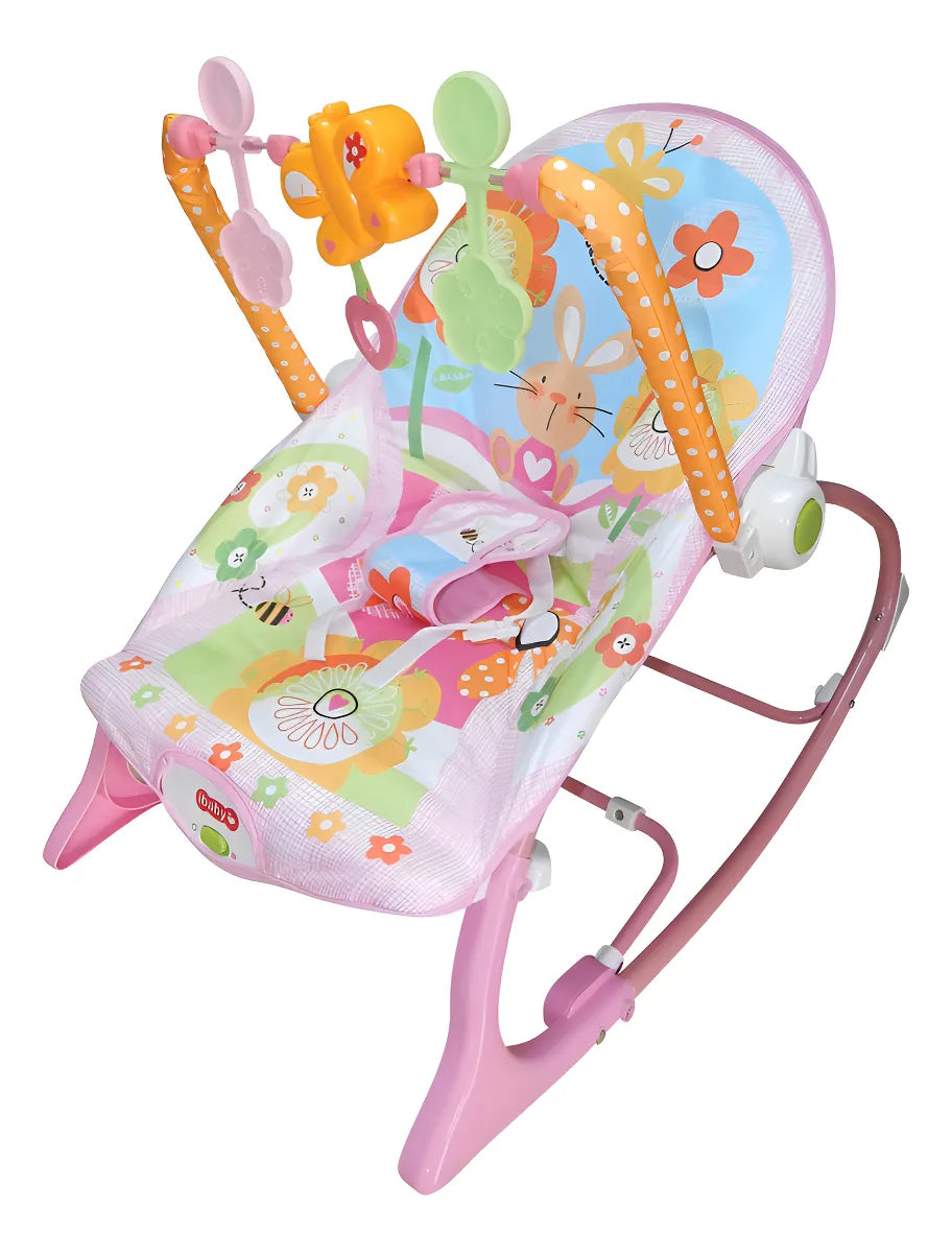 Silla Mecedora Para Bebé Eléctrica Animales Celeste (ENVÍO GRATIS)