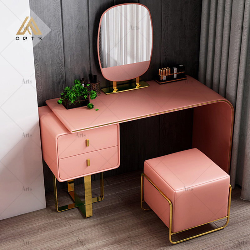 Tocador Nórdico Moderno con Espejo y Banqueta (ENVÍO GRATIS)
