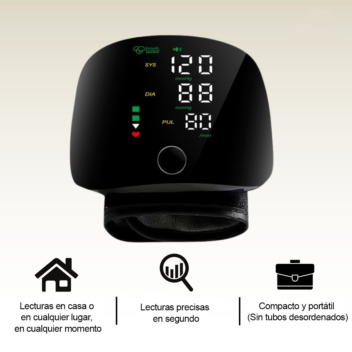 Monitor De Presión Arterial De Muñeca Inteligente (ENVÍO GRATIS)