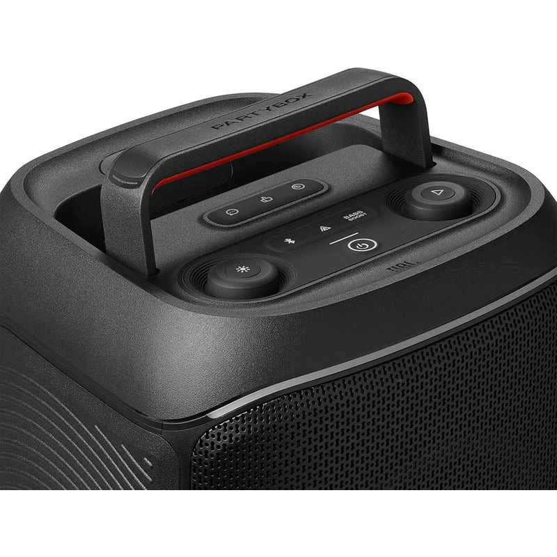 JBL Partybox Club 120, altavoz portátil para fiestas, asa plegable ergonómica, sonido JBL Pro, luces, 12 horas de batería, resistente a salpicaduras IPX4, color negro