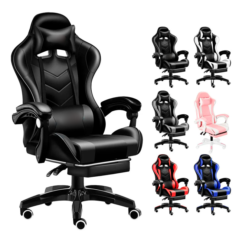 Silla Gamer Ergonómica Presidencial Reclinable Con Reposapiés Videojuego Pc Profesional