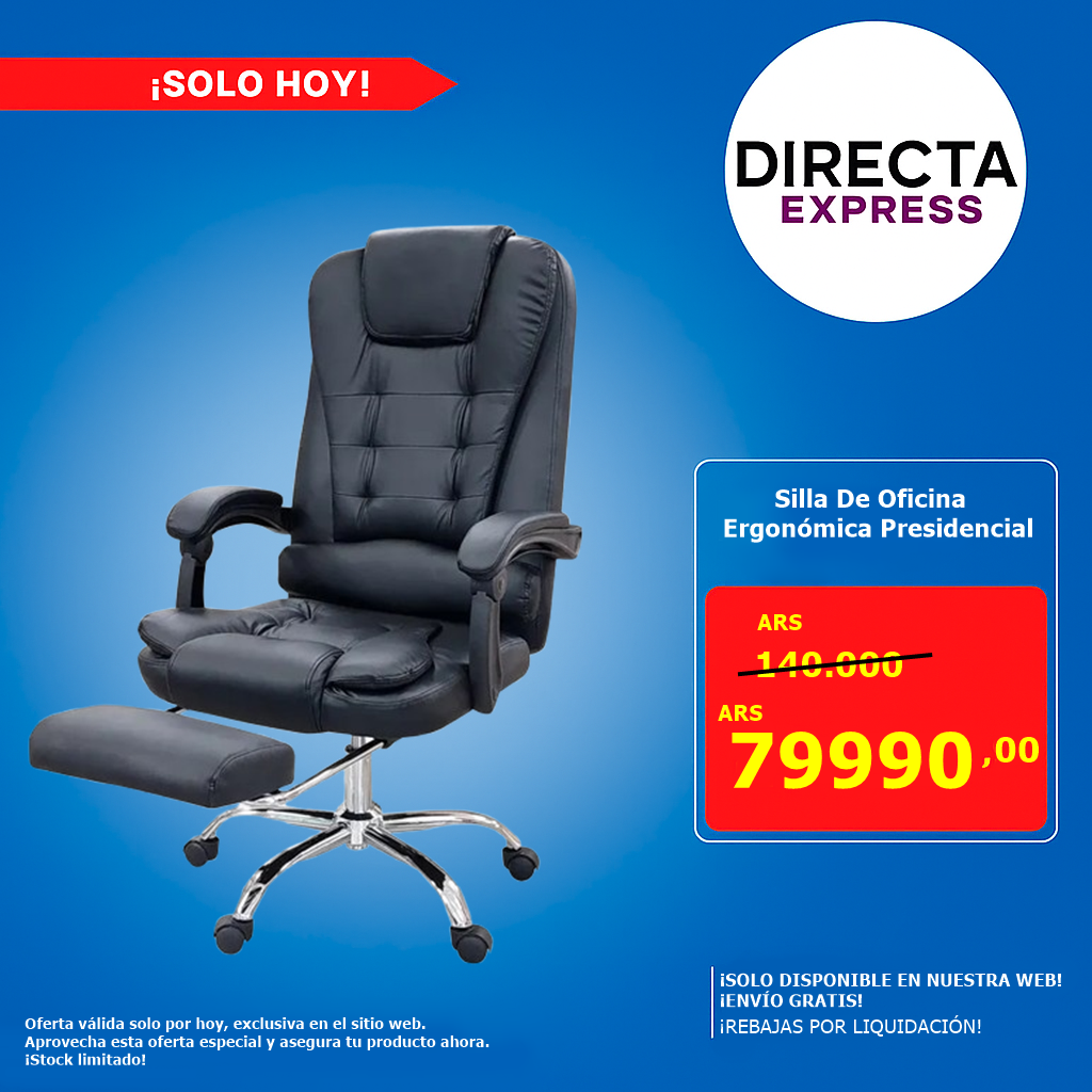 Silla De Oficina Ergonómica Presidencial (ENVÍO GRATIS)