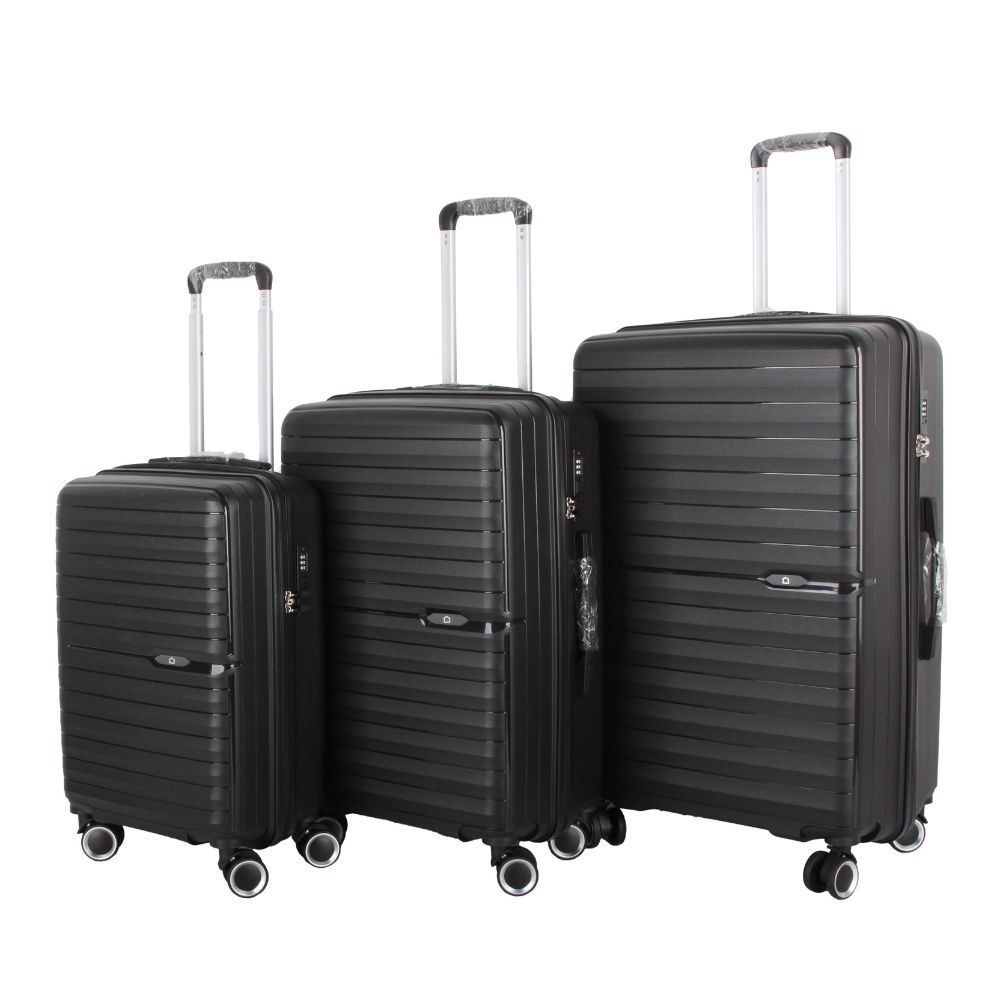 Kit 3 Valijas de Viaje Express Home PP13 – 20”, 24” y 28” – Color Negro