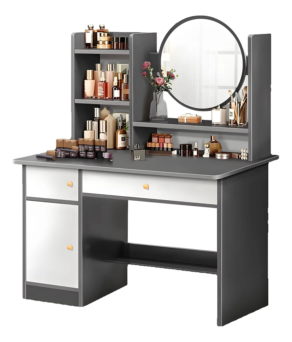 Tocador Con Espejo, Con Armarios y Cajones