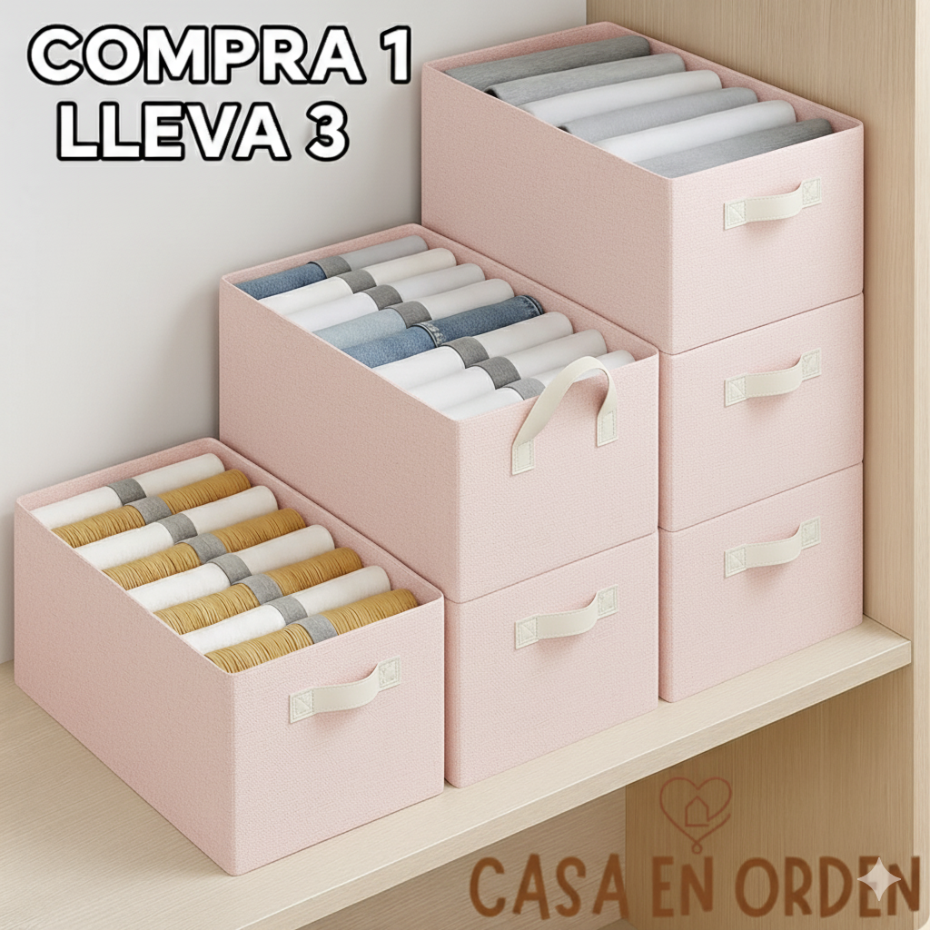 Organizadores de Ropa Plegables (Comprá 1 y lleváte 3)