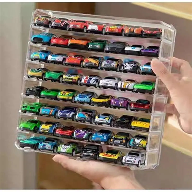 Mini Autitos De Juguete (48 Piezas) Con Organizador Y Mapa (ENVÍO GRATIS)