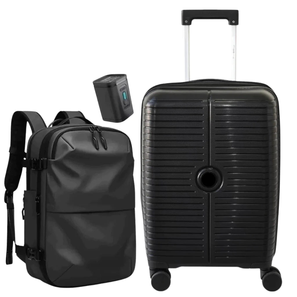 Combo Viajero: Valija Carry On + Mochila de Compresión